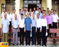 Bí thư Thành ủy Hà Nội Hoàng Trung Hải dự sinh hoạt chi bộ tại xã Trung Châu, huyện Đan Phượng